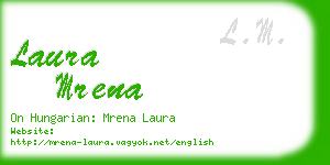 laura mrena business card